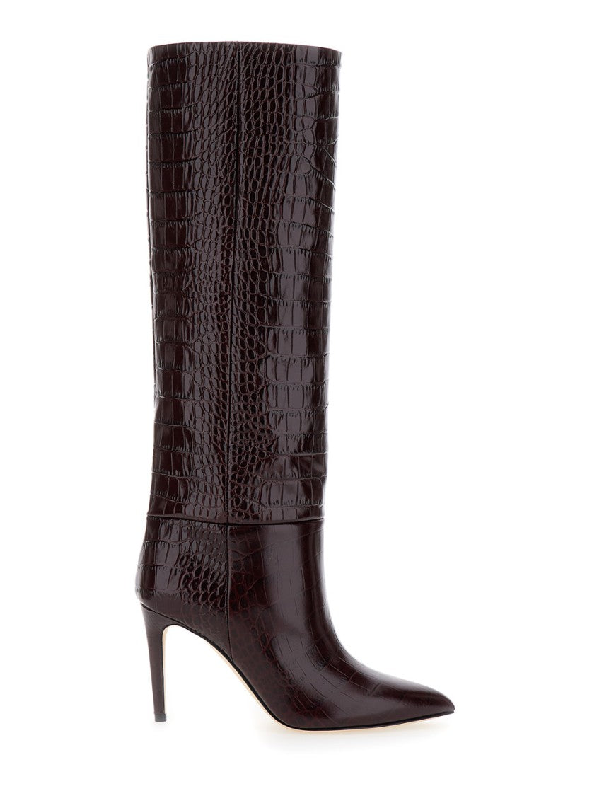 Paris Texas Dark Bordeaux High Boots