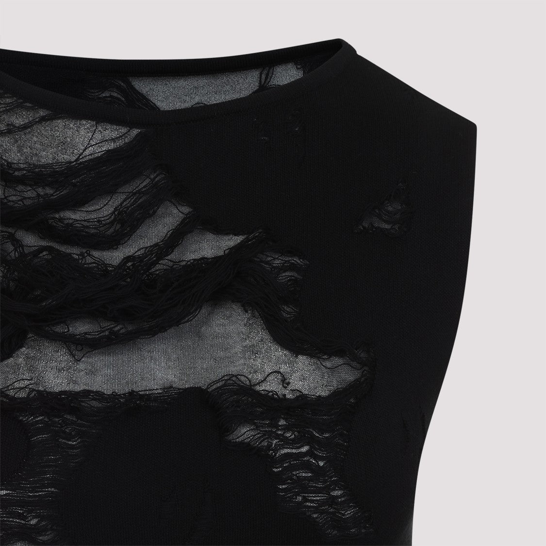 Mm6 By Maison Margiela Black Cotton Mini Dress