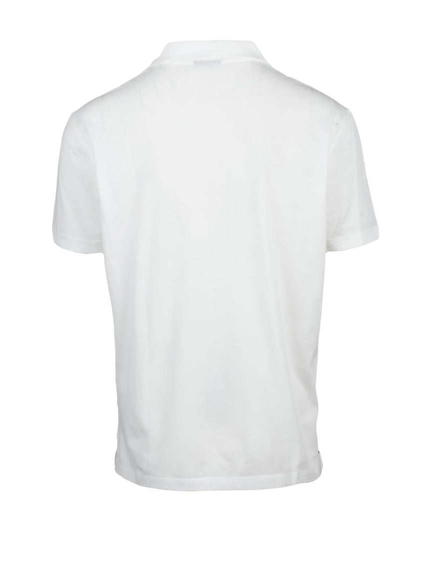 Emporio Armani White Timeless Cotton Polo Shirt