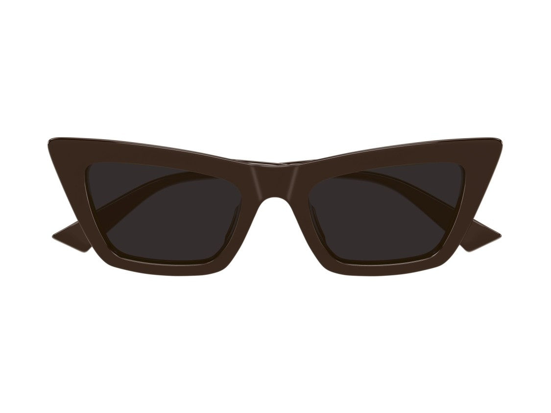 Bottega Veneta Gold Bv1446s Glossy Acetate Oversized Cat-Eye Sunglasses