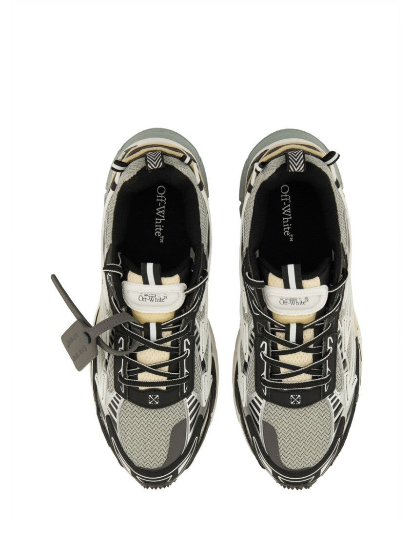 Off-White Layered Panels Mesh Chunky Sneakers