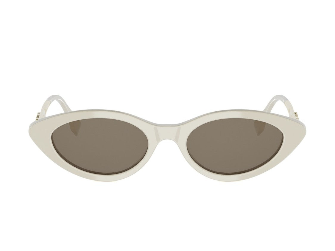 Fendi Light Beige Fe40202i Cat-Eye Sunglasses