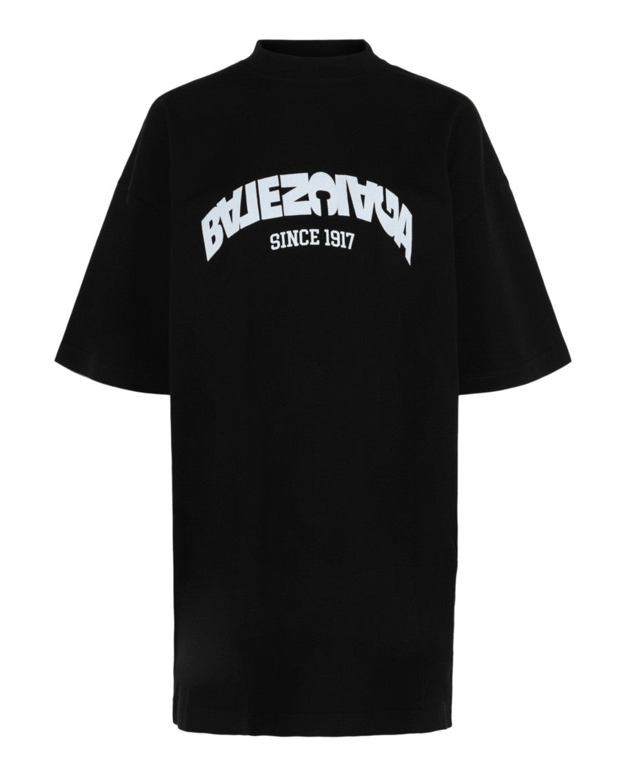 Balenciaga Oversized Back Flip Logo T-Shirt Dress