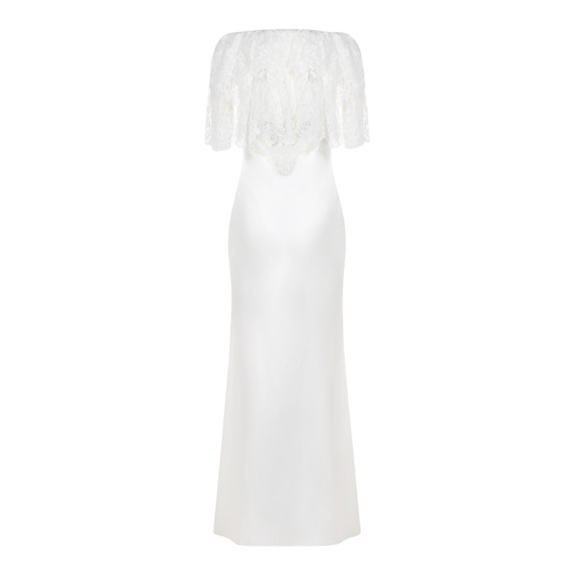 Self-Portrait Maxi Dress With Lace Overlay
