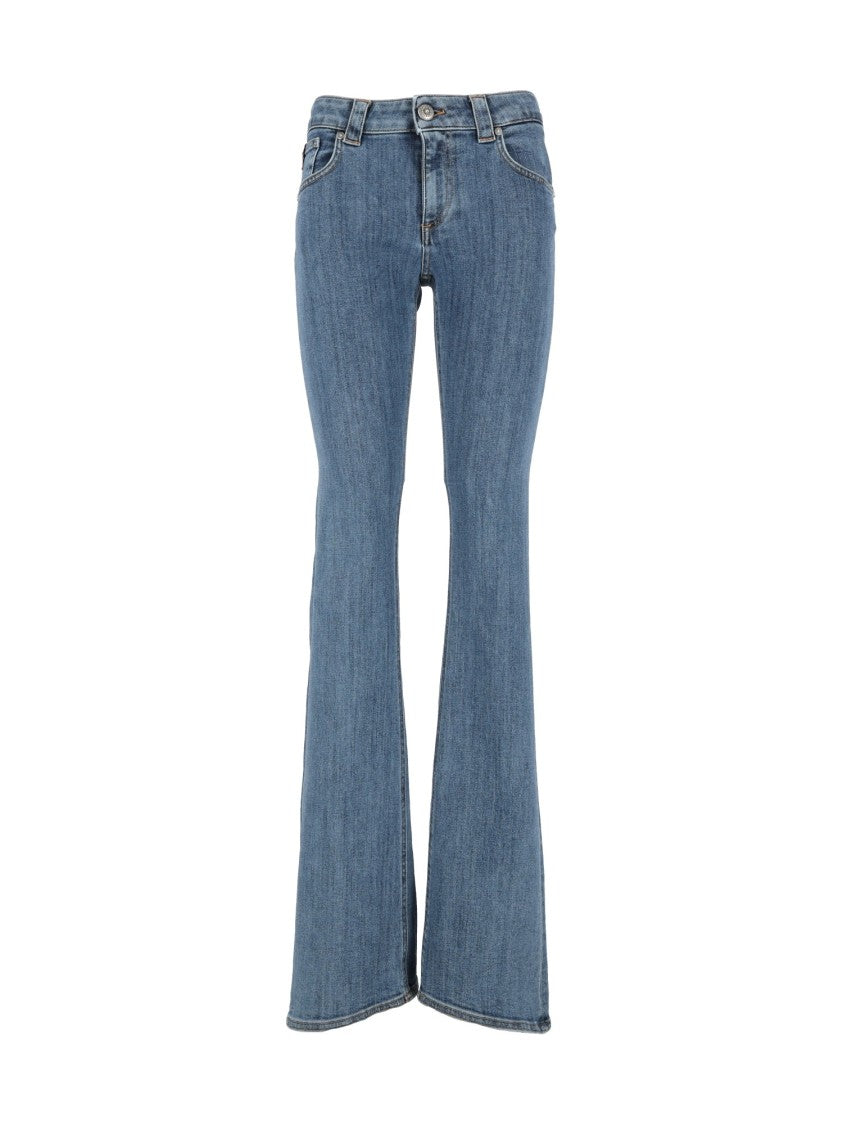 Dondup Blue Patti High-Waisted Flared Jeans