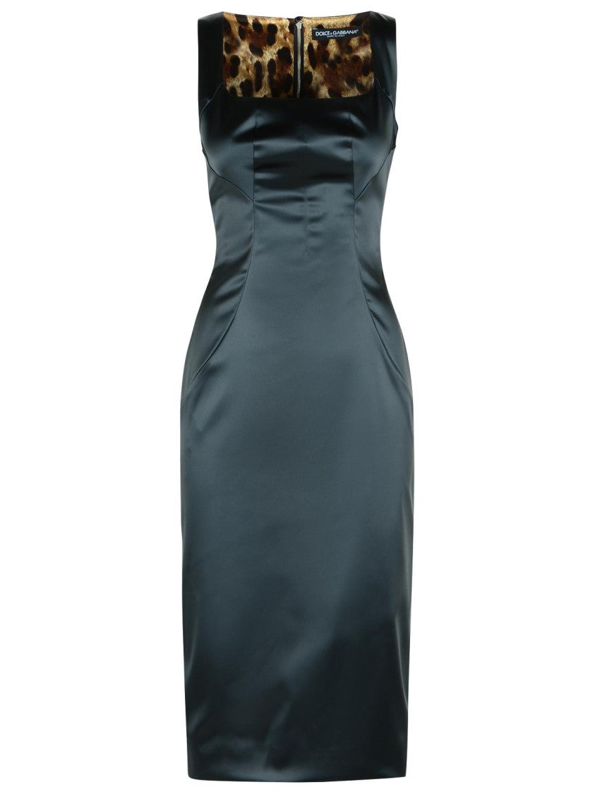 Dolce & Gabbana Dress In Black Acetate Blend