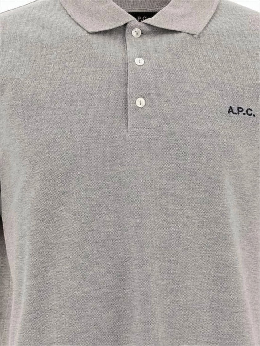 A.P.C. Classic Grey Polo Shirt
