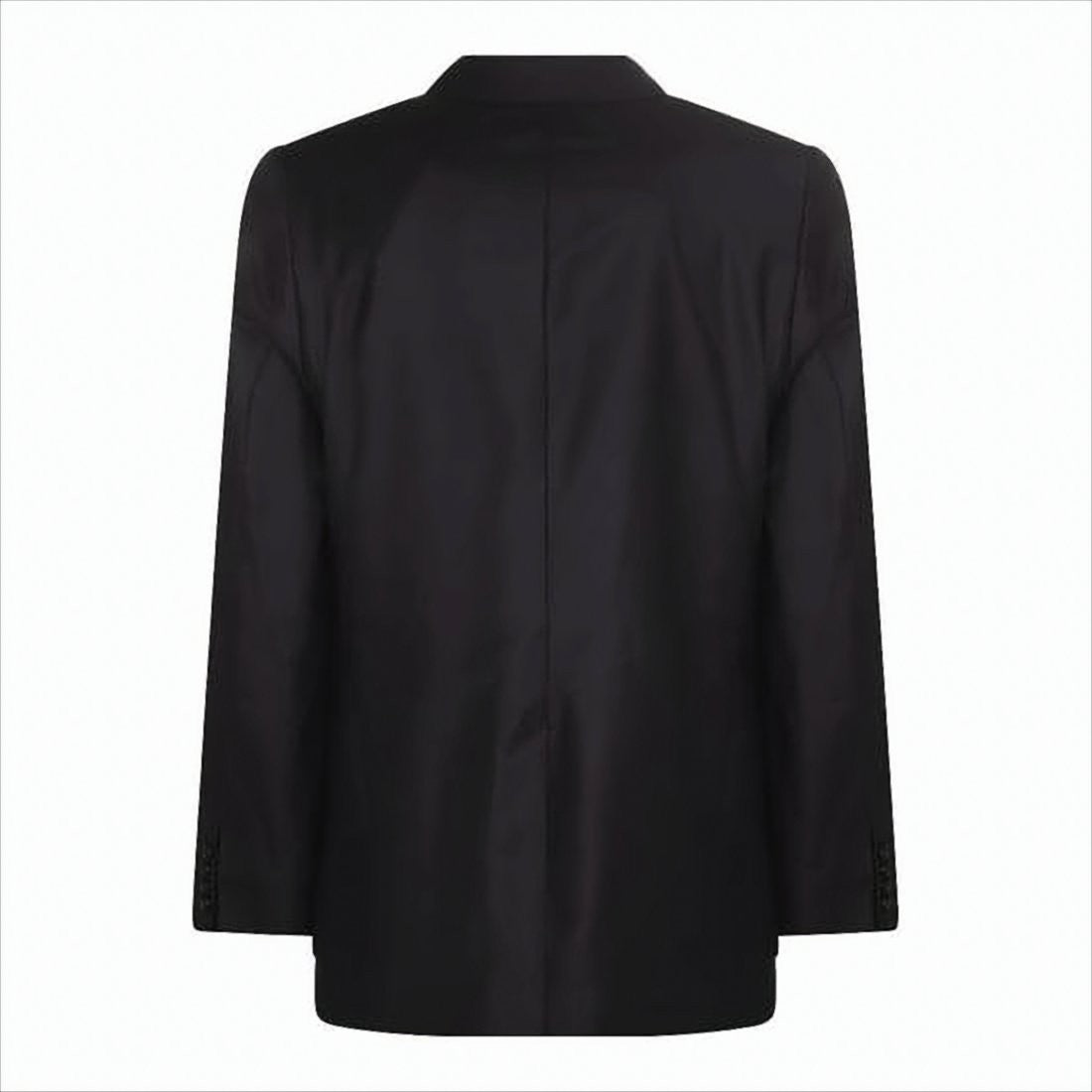 Ami Paris Tailored Black Suit Jacket With Notch Lapels
