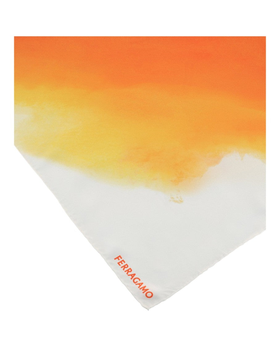 Ferragamo Gradient Tie-Dye Silk Bandeau