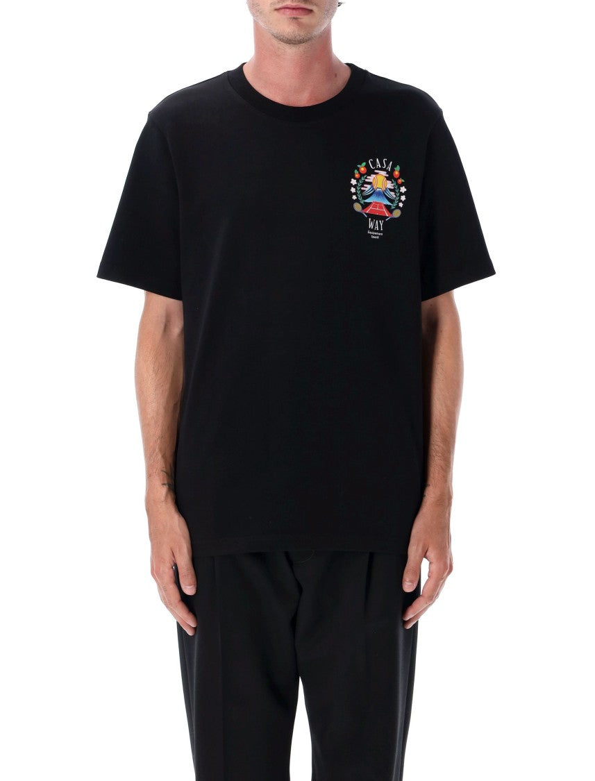 Casablanca Casa Way Mountain Printed T-Shirt