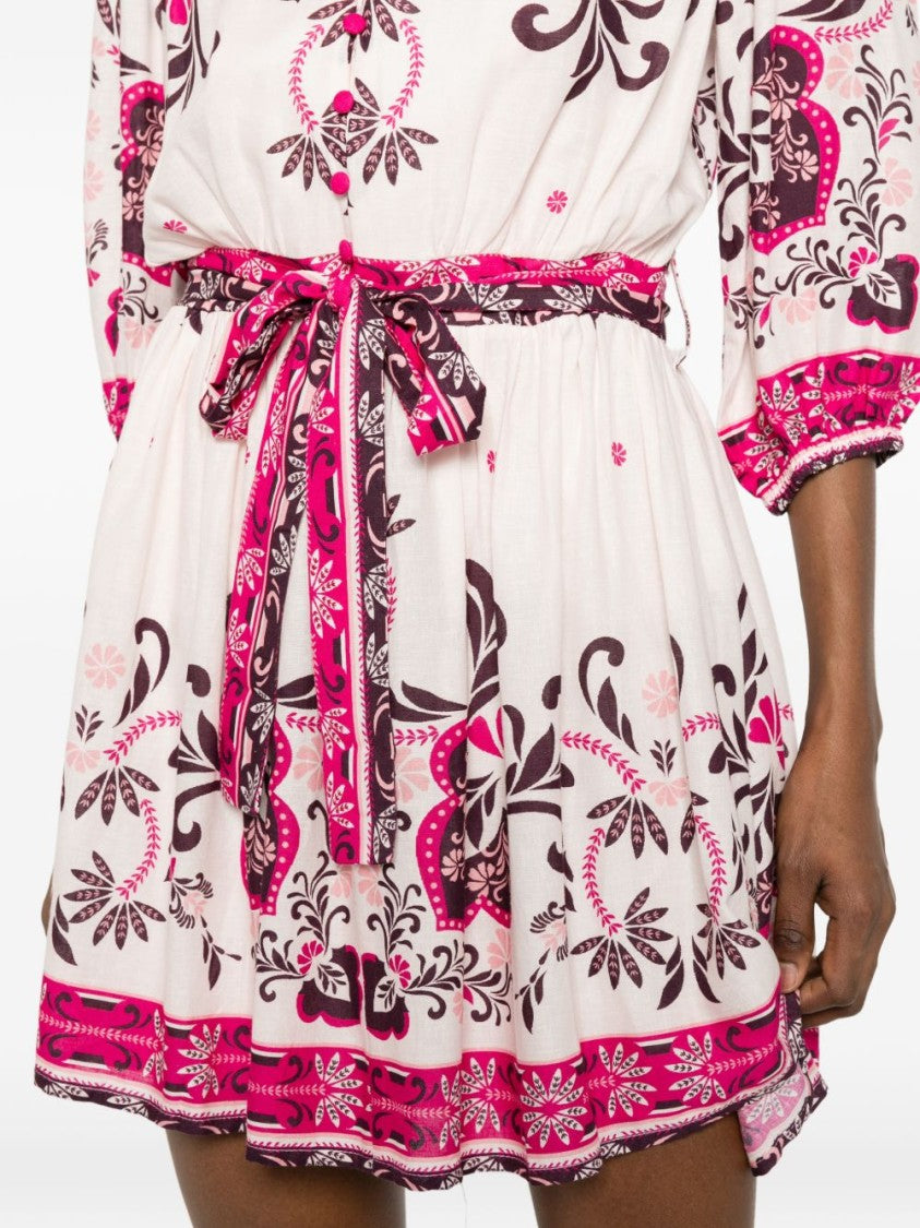Twinset U&B Pink Floral Print Day Dress