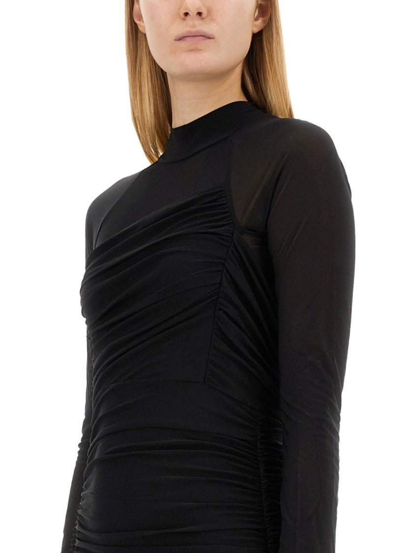 Helmut Lang High-Neck Mini Dress