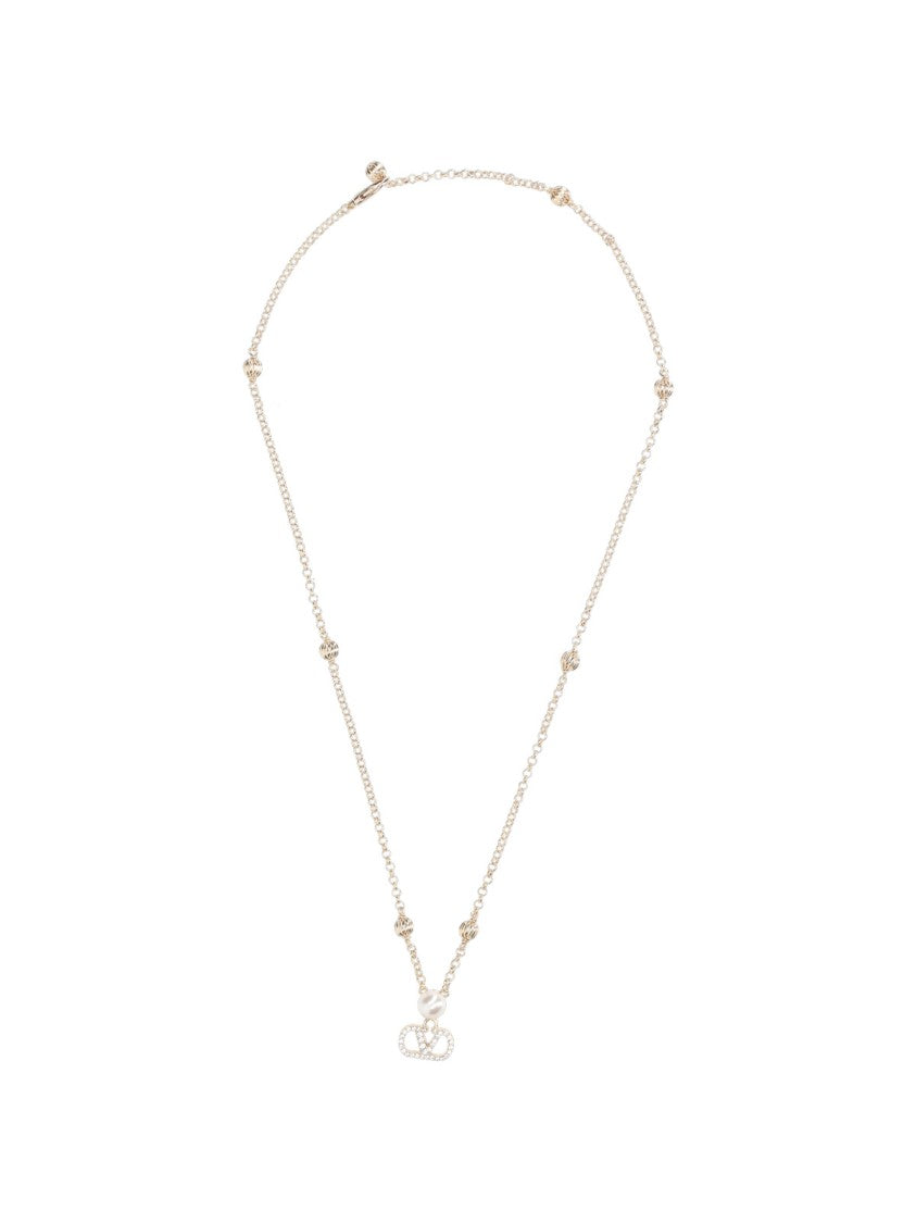 Valentino Garavani "Vlogo Signature" Necklace – Gold