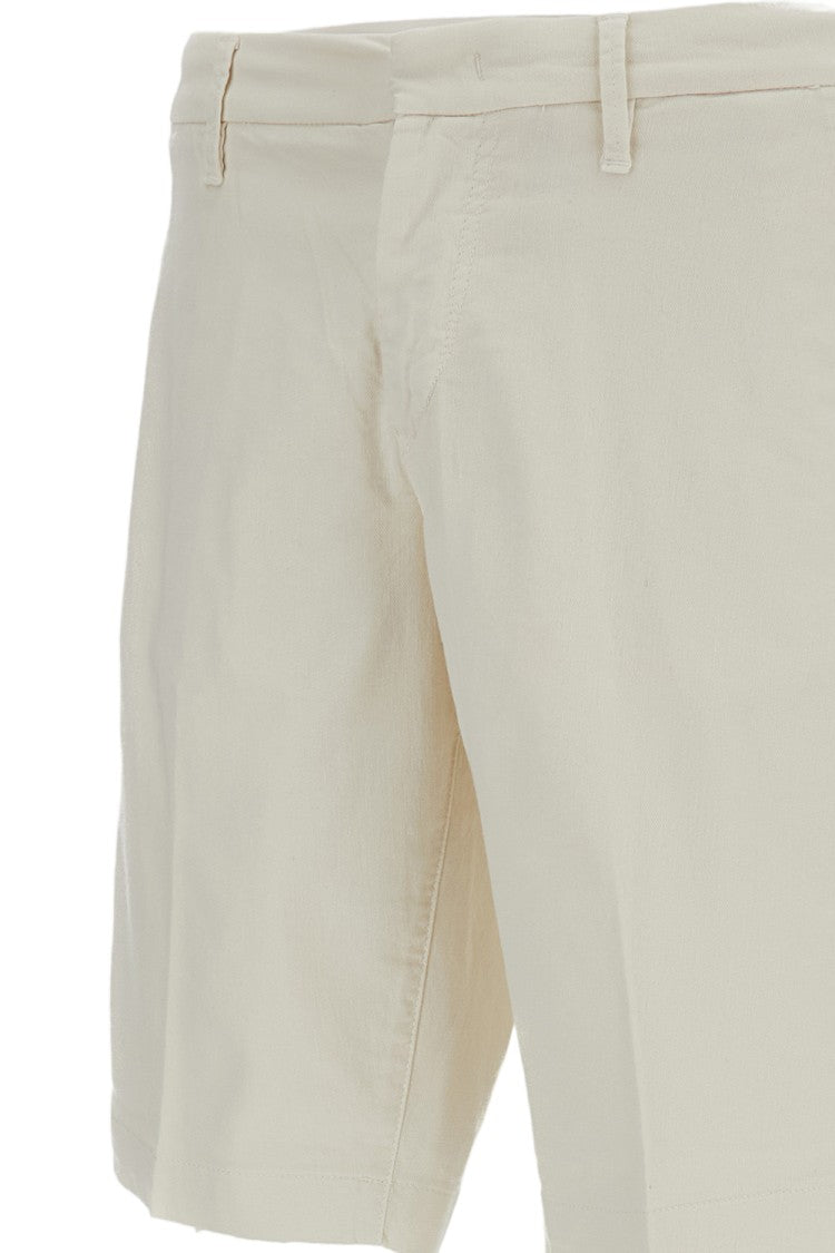 Fay Tailored Chino Bermuda Shorts With Stretch Cotton Gabardine Composition