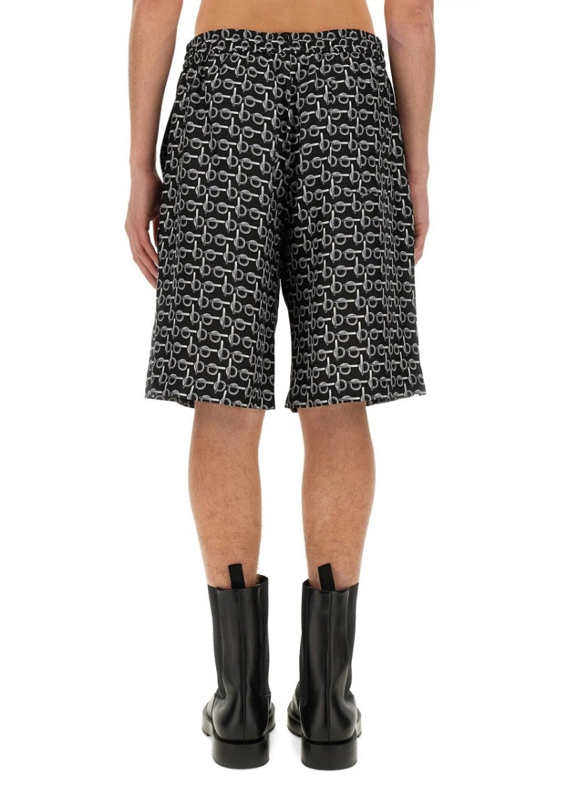 Burberry All Over Print Bermuda Shorts