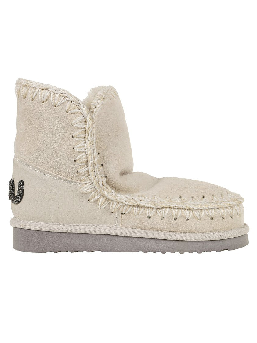 Mou Eskimo 18 Glitter Logo Sheepskin Boots