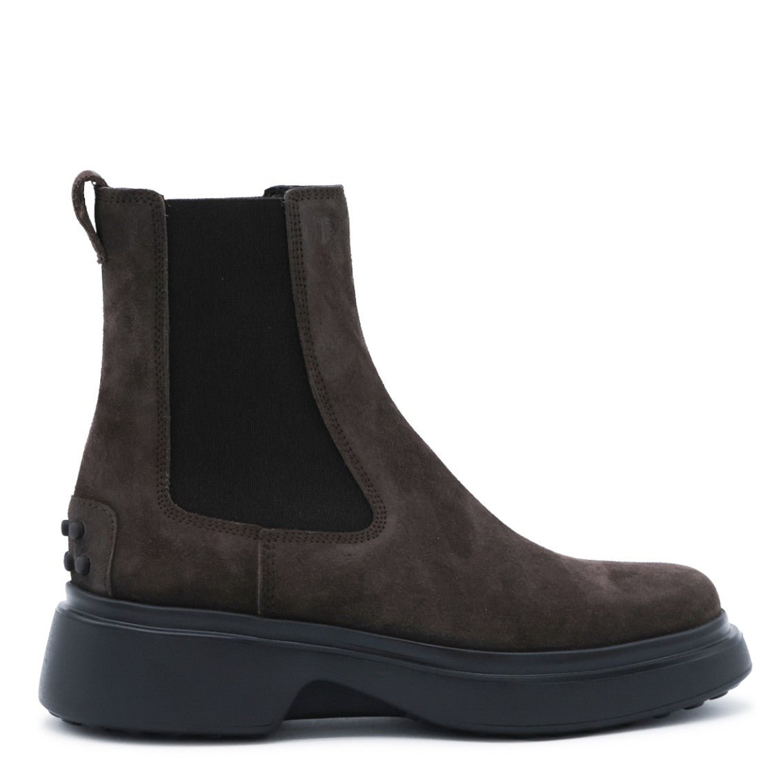 Tod's Ankle-High Suede Boots With Chunky Sole