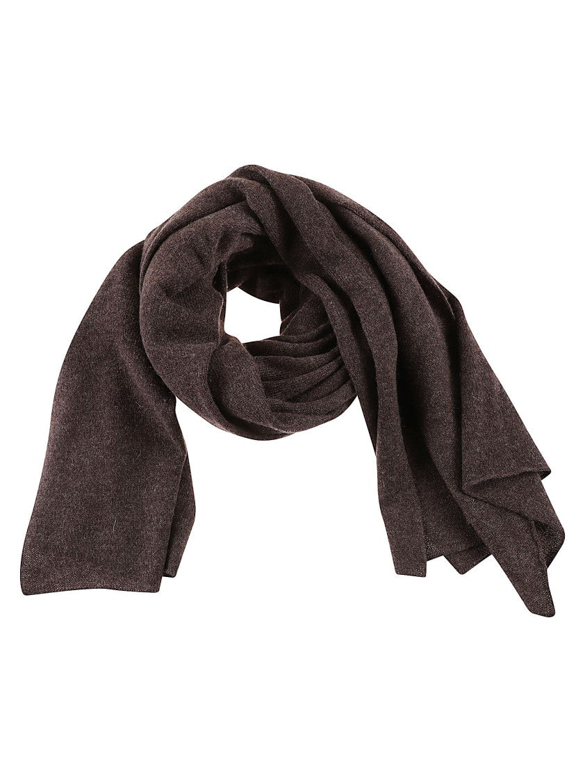 Anaii Long Soft Scarf In Deep Brown