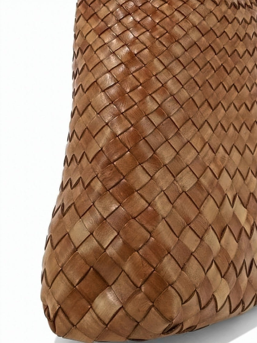 Dragon Diffusion Spacious Woven Buffalo Leather Tote
