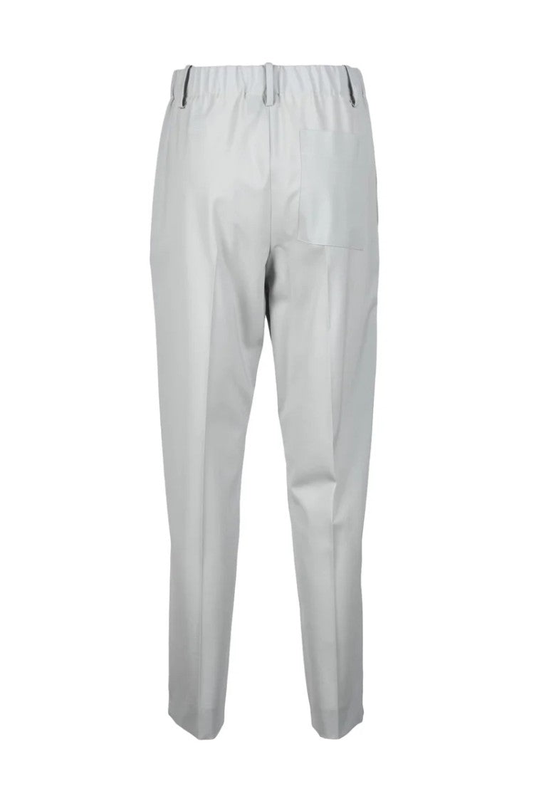 Alysi Virgin Wool Stretch Trousers - Light Blue