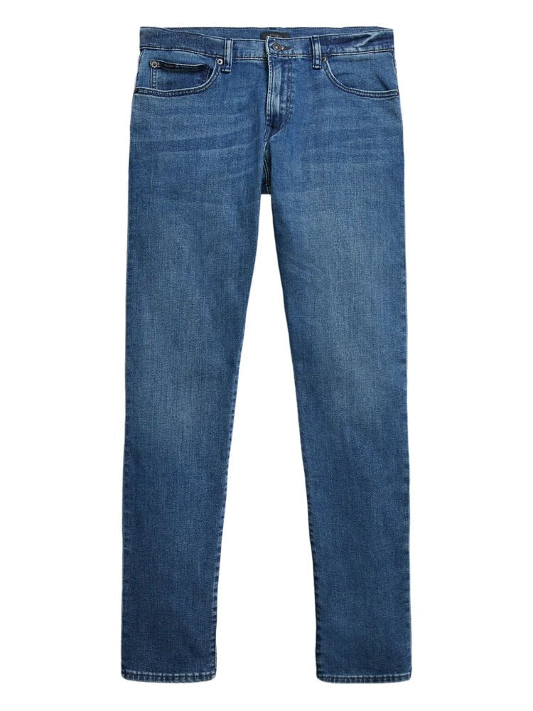 Polo Ralph Lauren Blue Mid-Blue Five-Pocket Straight-Leg Jeans