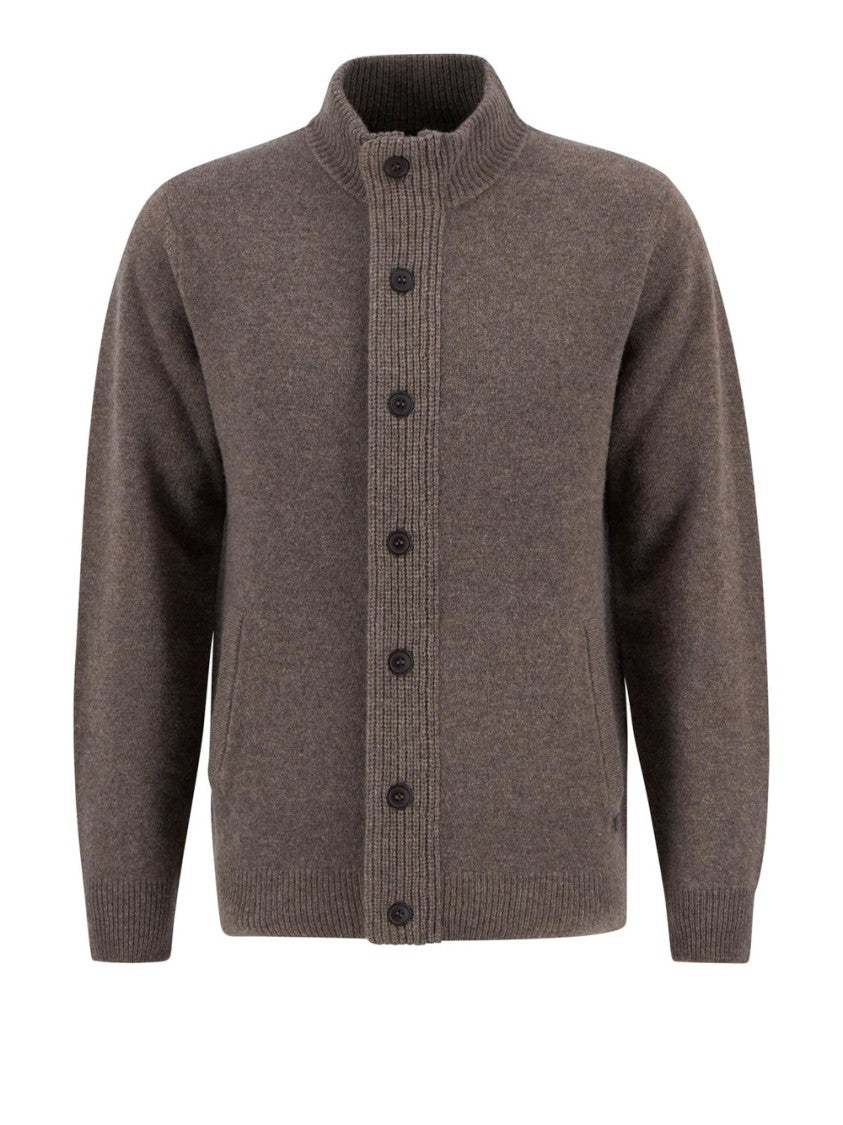 Barbour Essential Patch Zip Front Cardigan