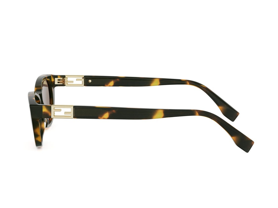 Fendi Fe40224i Tortoiseshell Cat-Eye Acetate Sunglasses