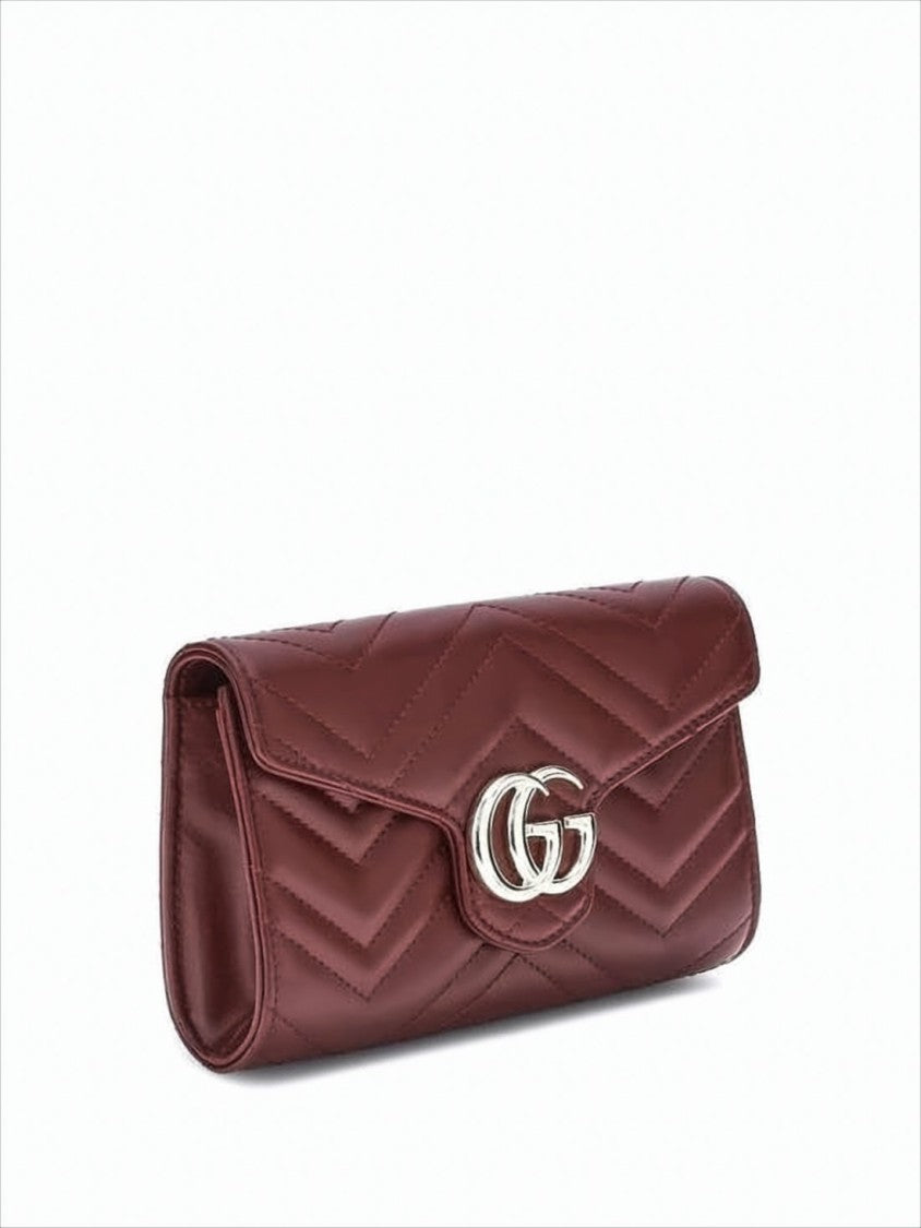 Gucci Chevron Quilted Leather Crossbody Bag