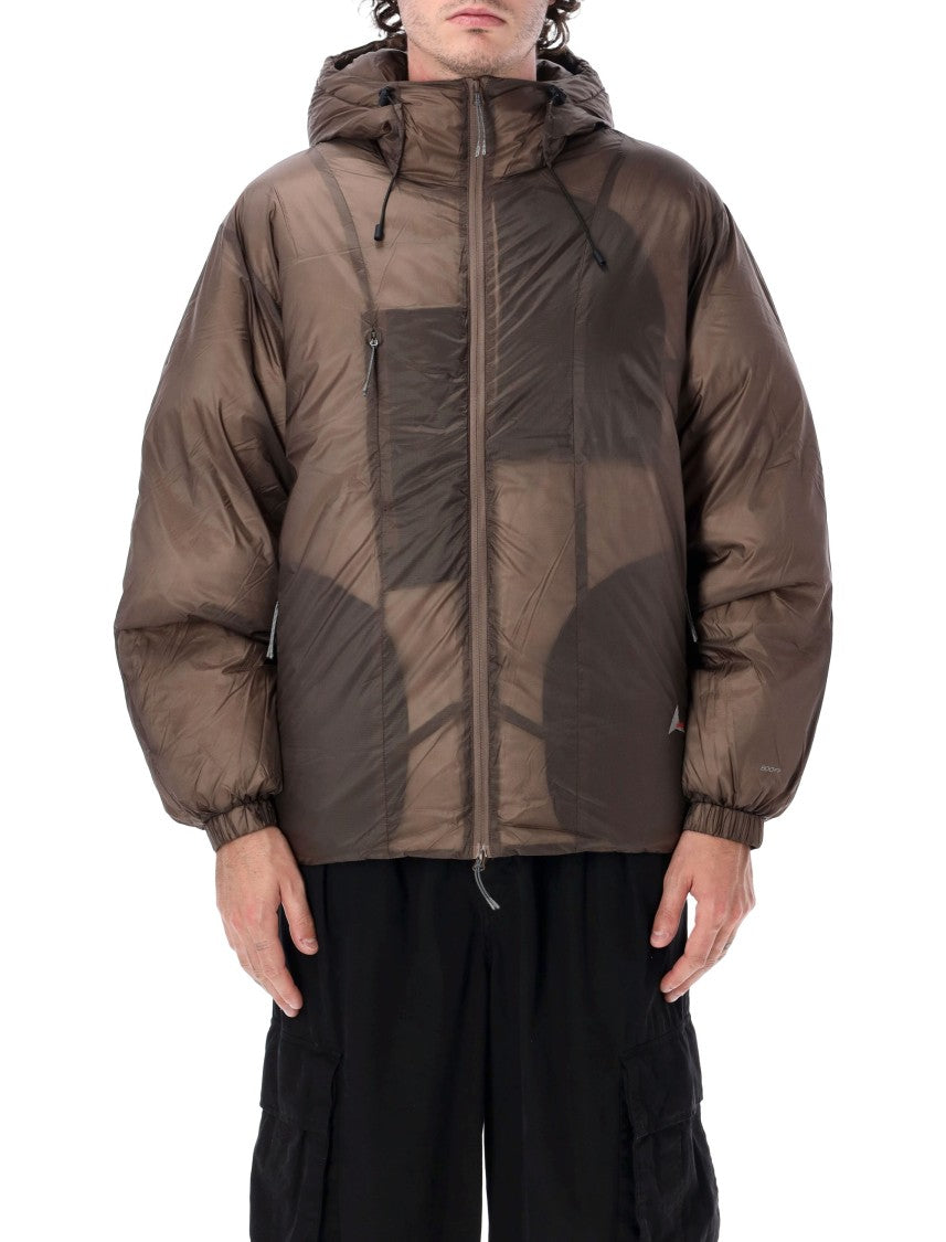 Roa Lightweight Semi-Sheer Hooded Down Jacket