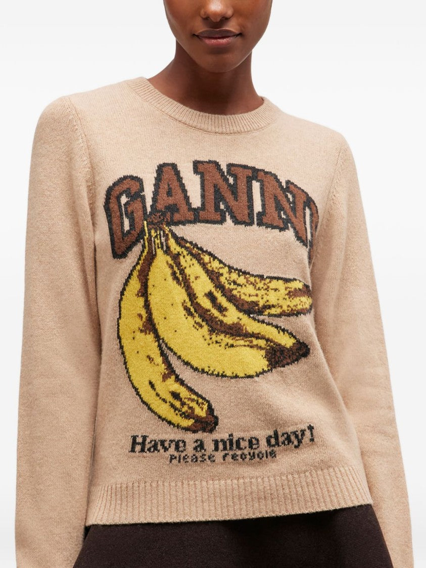 Ganni Ribbed Knit Sweater