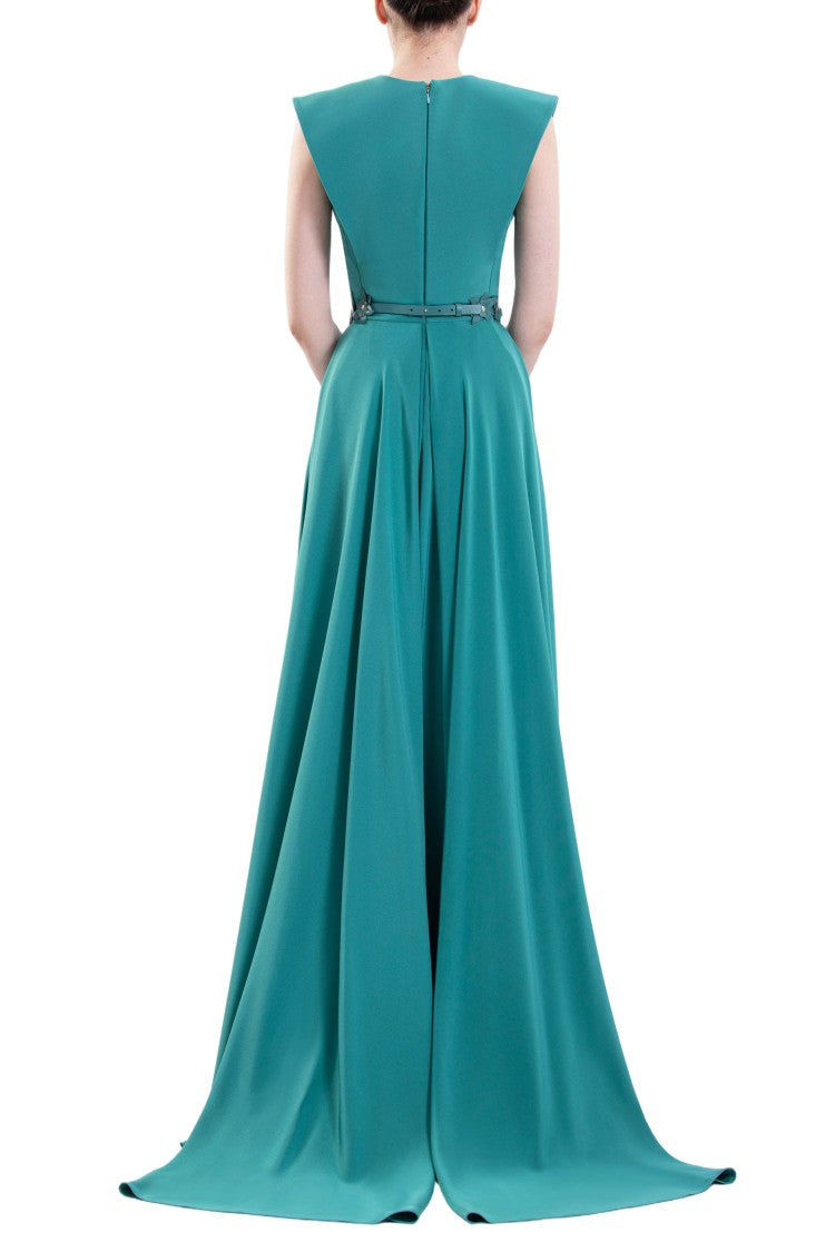 Saiid Kobeisy Plain Crepe Dress