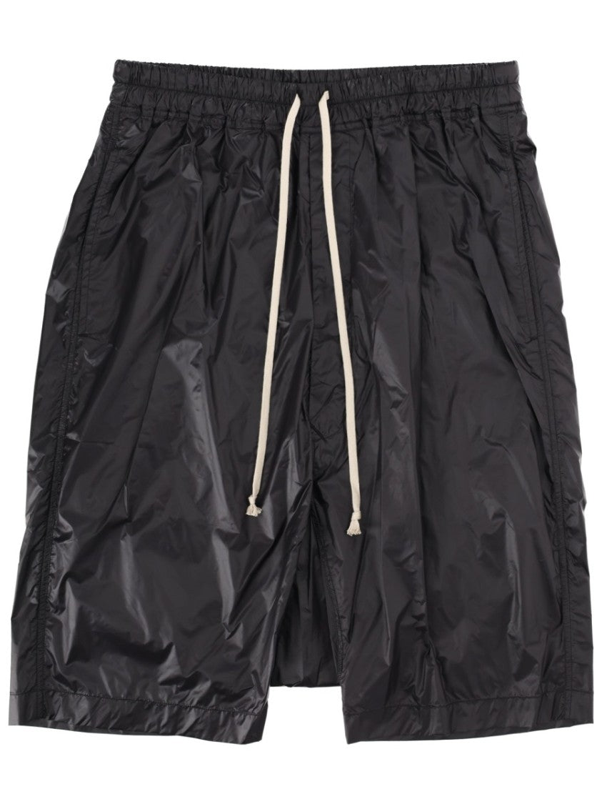 Drkshdw By Rick Owens Neutrals Drawstring Pods Dropped Crotch Shorts