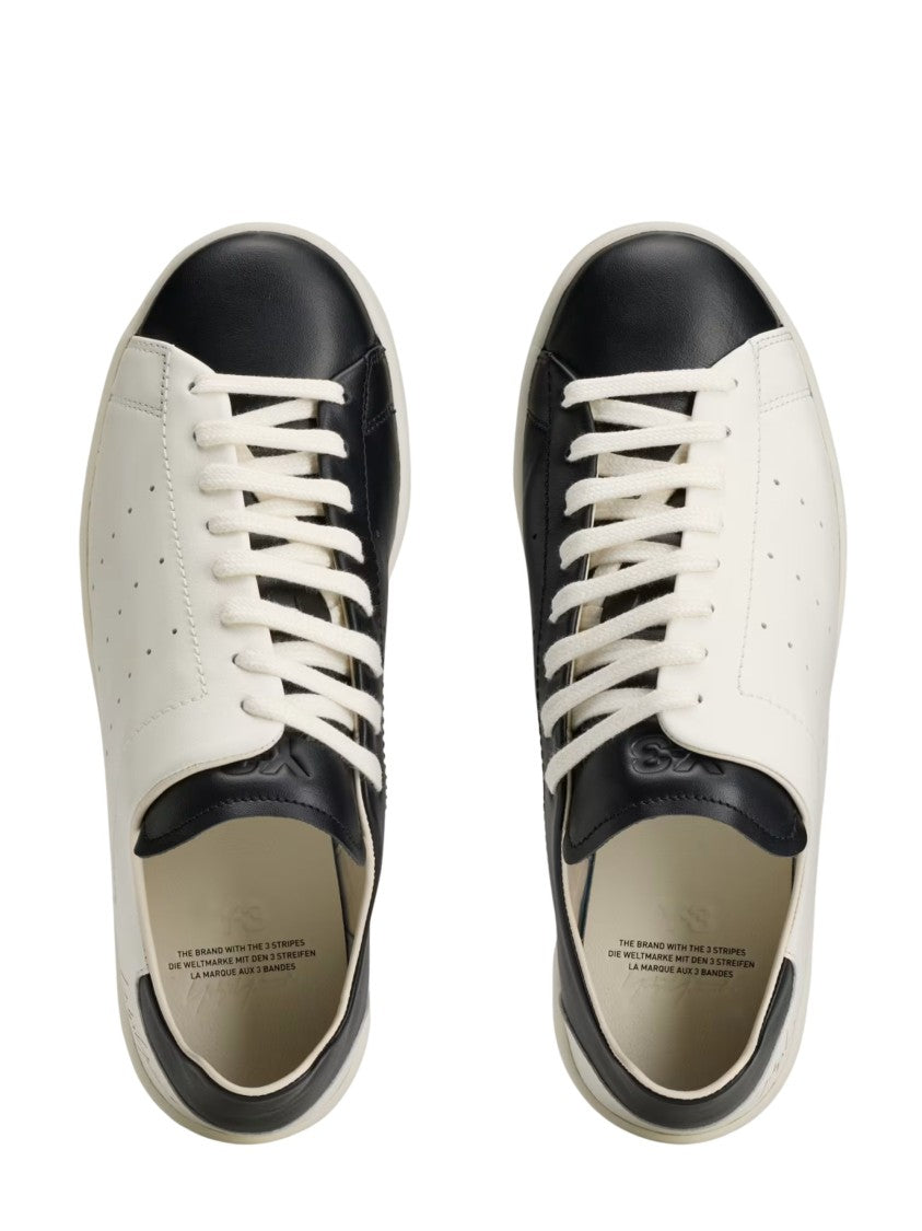Y-3 Minimalist Diagonal Leather Sneakers