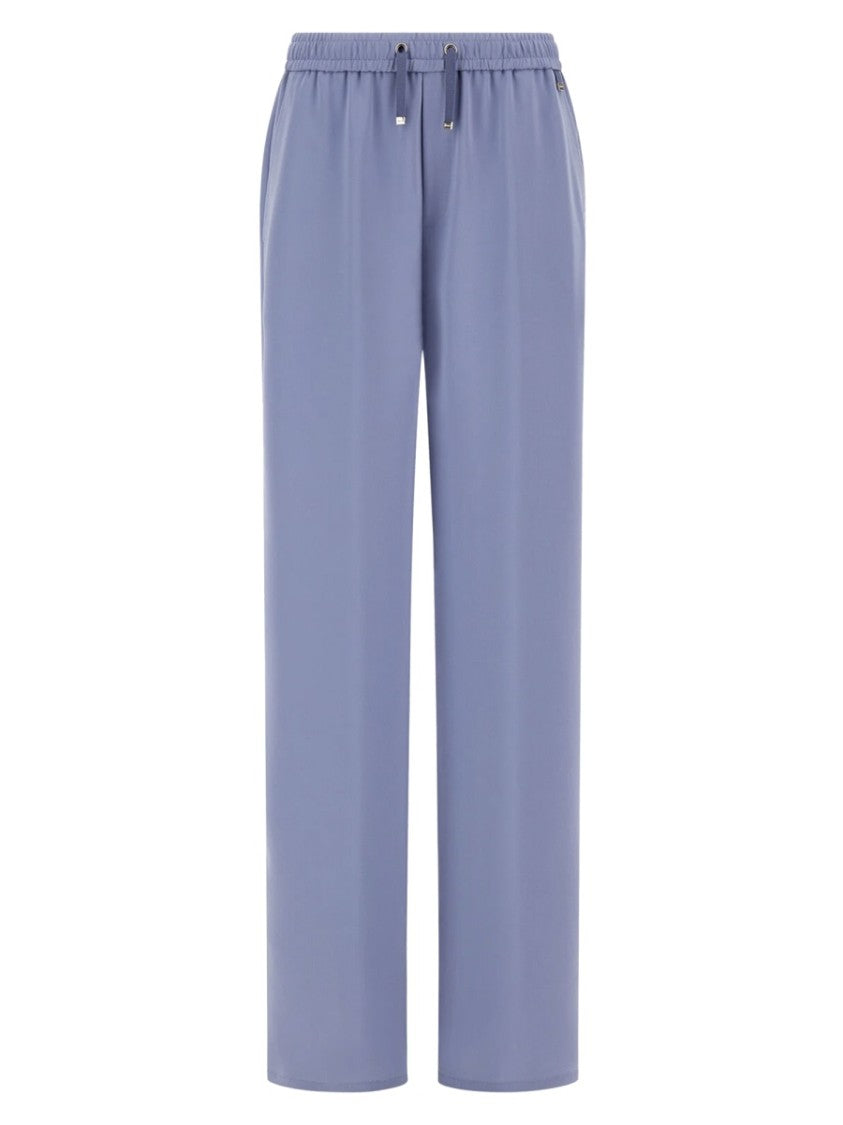 Herno Blue Regular Fit Drawstring Jogger Pants