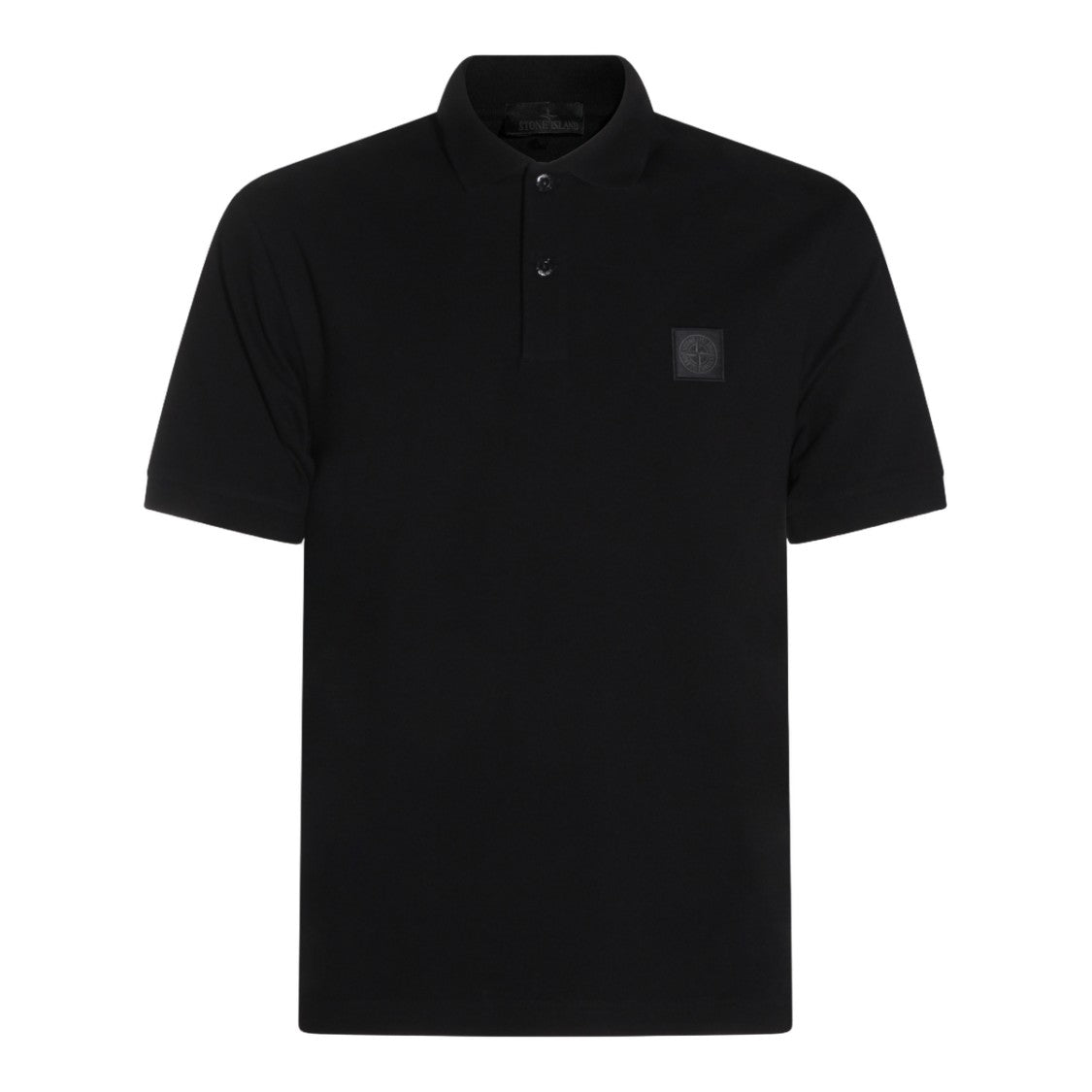 Stone Island Classic Black Short-Sleeve Polo