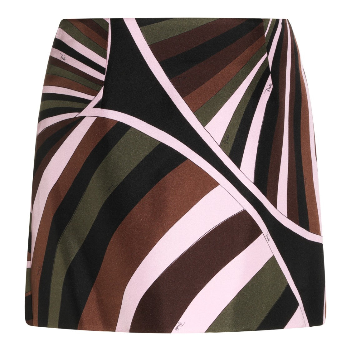 Emilio Pucci Mini Skirt With Bold Geometric Pattern And Clean Waistband