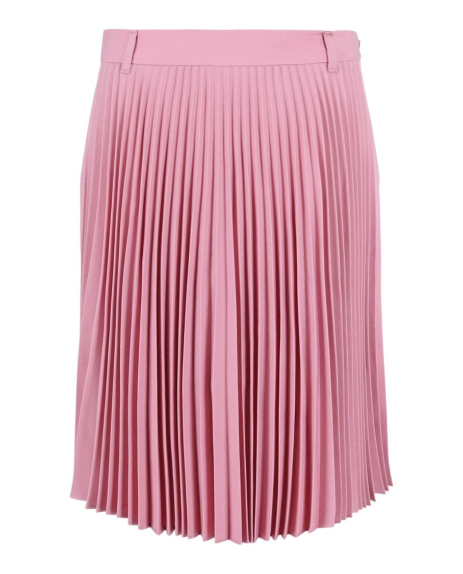 Burberry Pleated Panelled Midi Skirt
