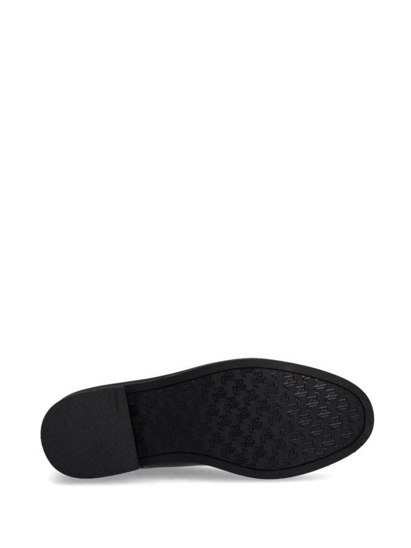 Lauren Ralph Lauren Black Adrianna Minimalist Leather Ankle Boots