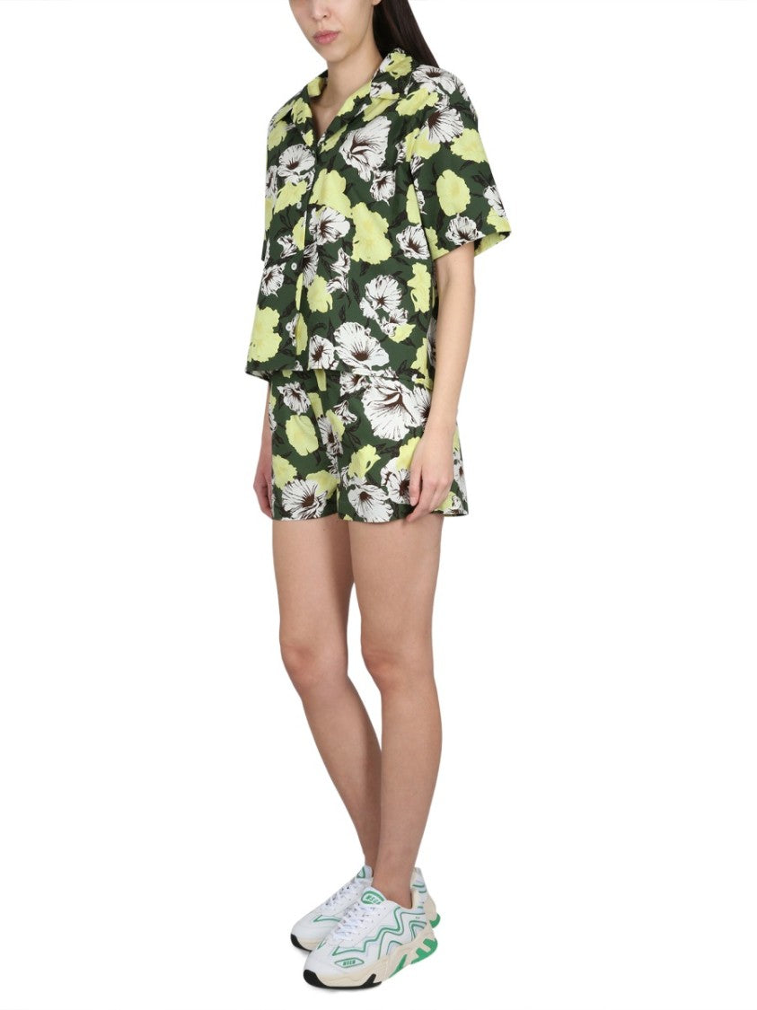 Msgm Floral Print Shirt