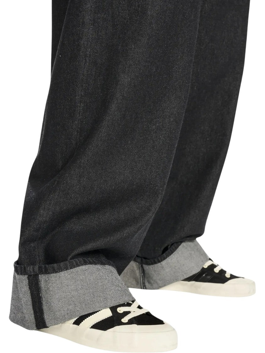Y-3 M Denim Wide-Leg Adjustable Waist Jeans