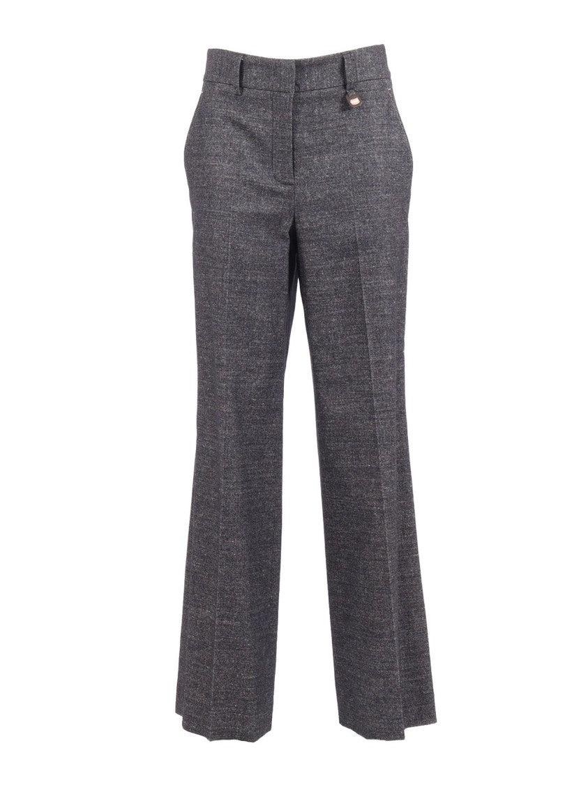 Lorena Antoniazzi Tailored Flare Pressed Crease Straight-Leg Pants