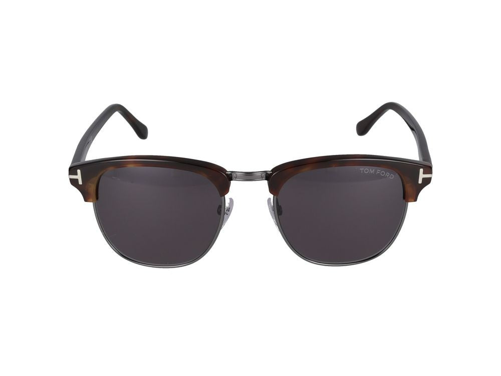 Tom Ford Tortoiseshell Clubmaster-Inspired Sunglasses