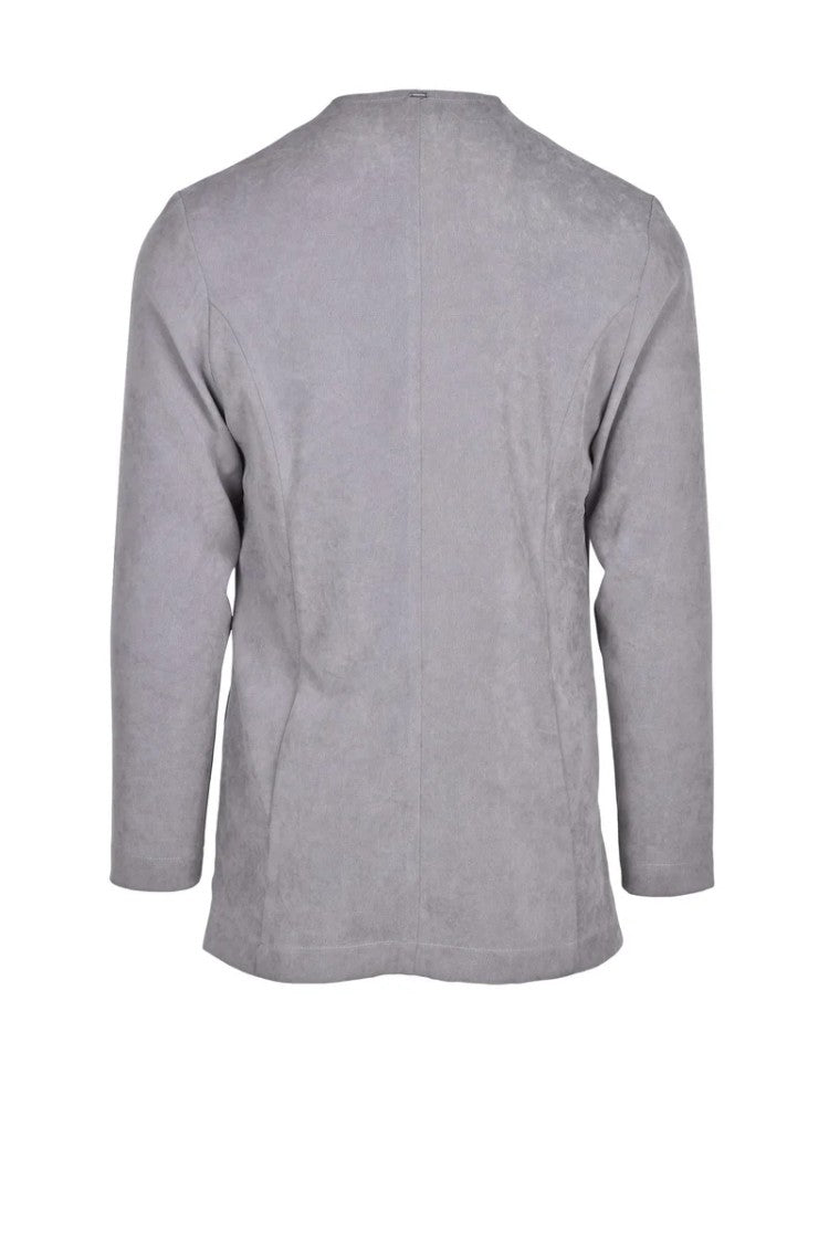 A.M.Couture Cotton Stretch Blazer - Grey