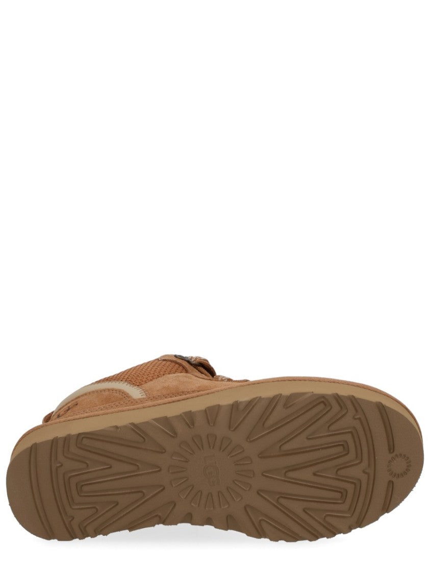 Ugg Tan Lowmel Shearling Collar Sneakers