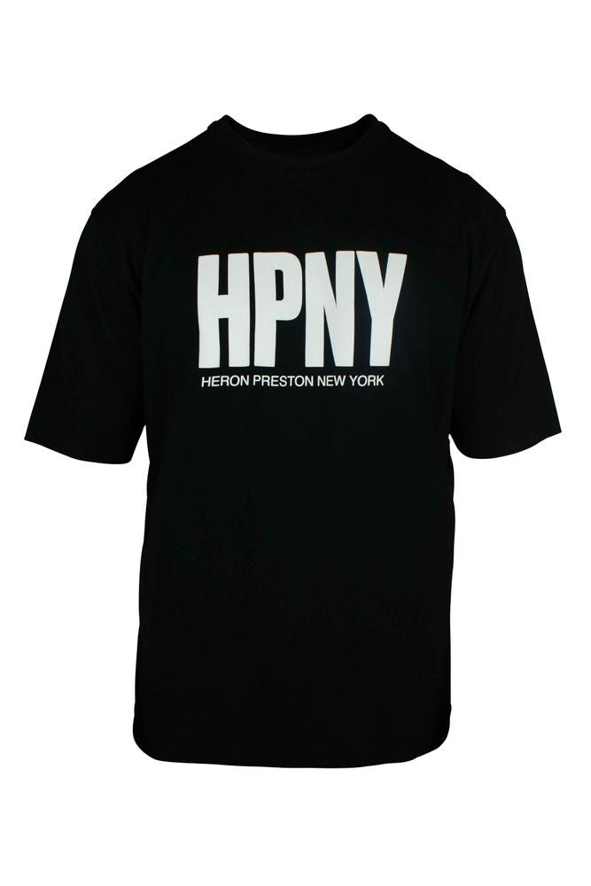 Heron Preston Signature Black Cotton T-Shirt