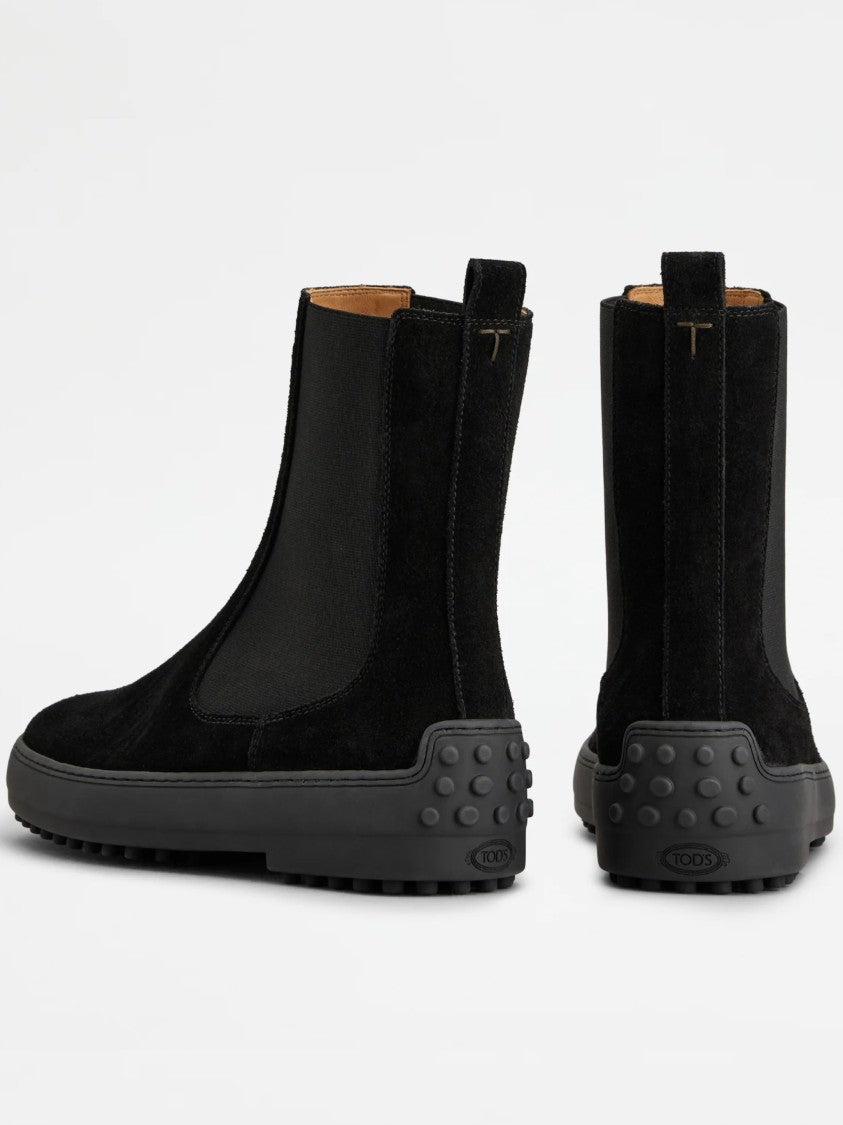 Tod's Winter Gommini Suede Ankle Boots