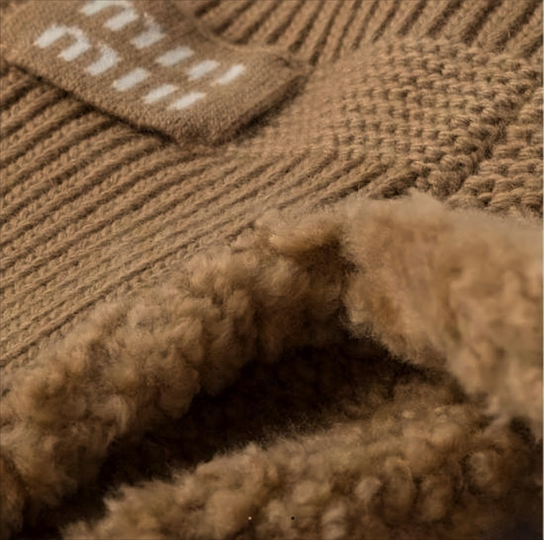 Miu Miu Brown Wool And Cashmere Blend Trapper Hat