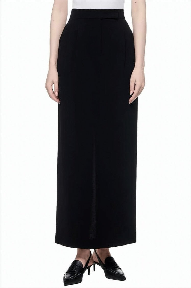 Max Mara High-Waisted Black Maxi Skirt