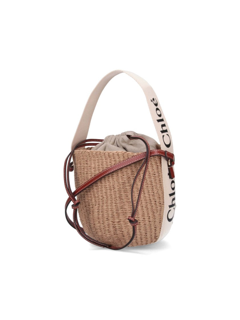 Chloé Small Woven Bucket Bag With Eco-Friendly Materials
