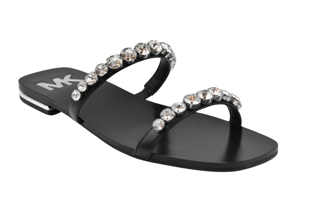 Michael Kors Black Leather Sandals